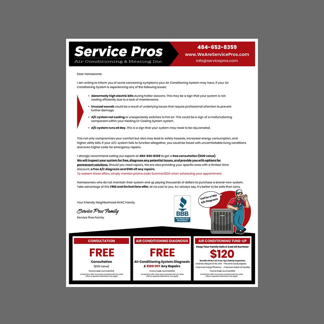 HVAC Direct Mail Letter