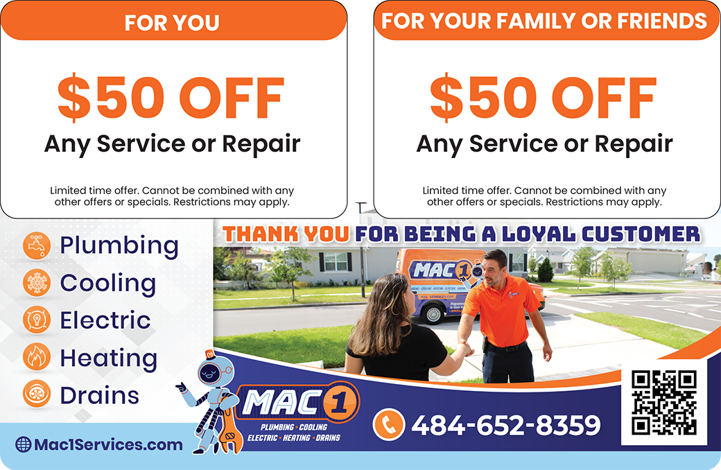 Medium HVAC Plastic Postcard