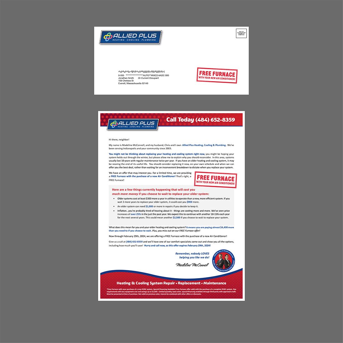 HVAC DIrect Mail Letter