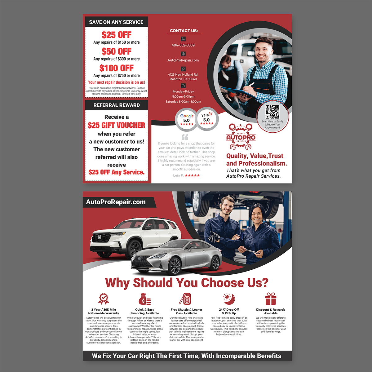 Small Automotive Brochure Example