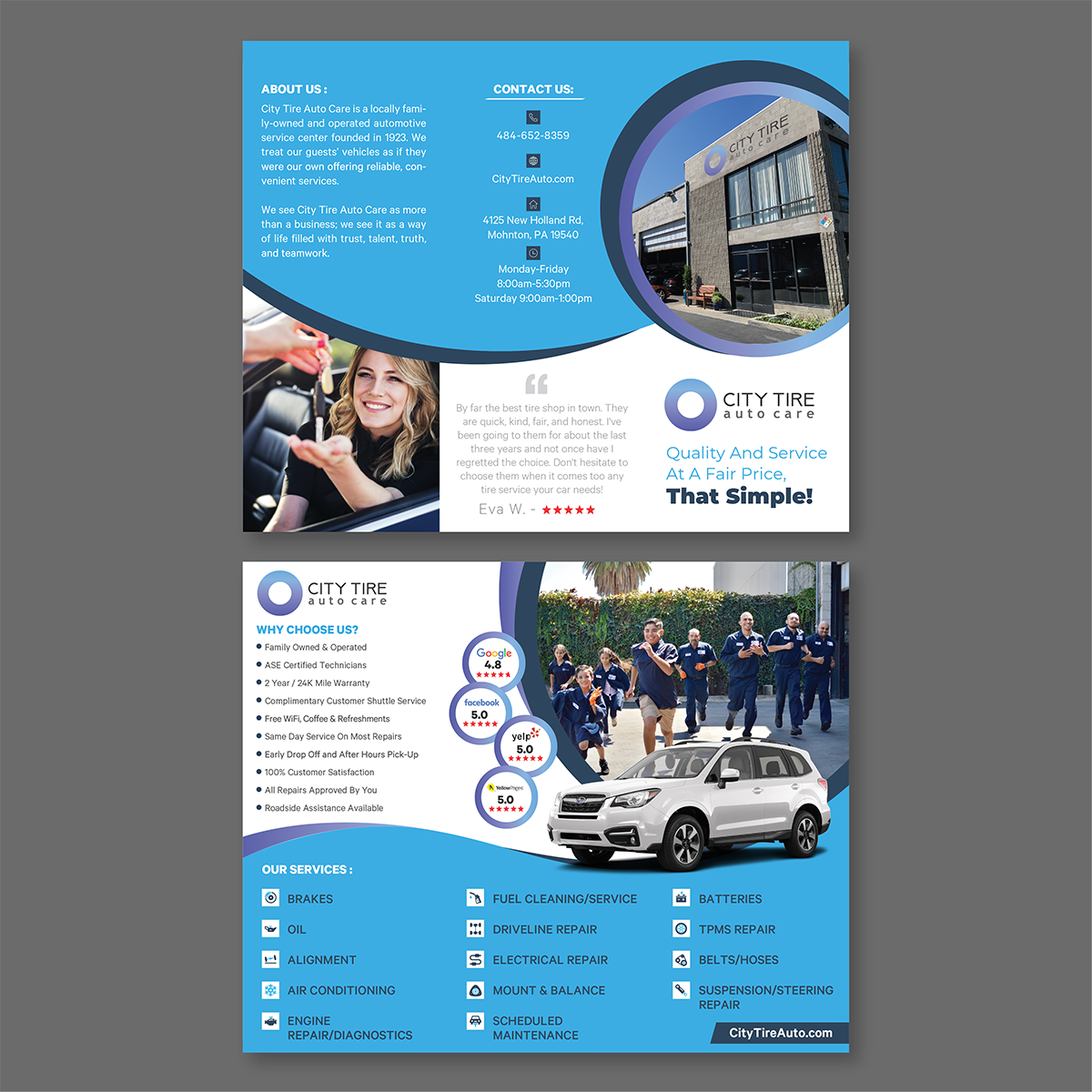 Small Automotive Brochure Example