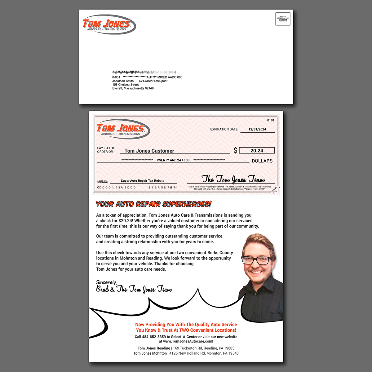 Automotive DIrect Mail Letter