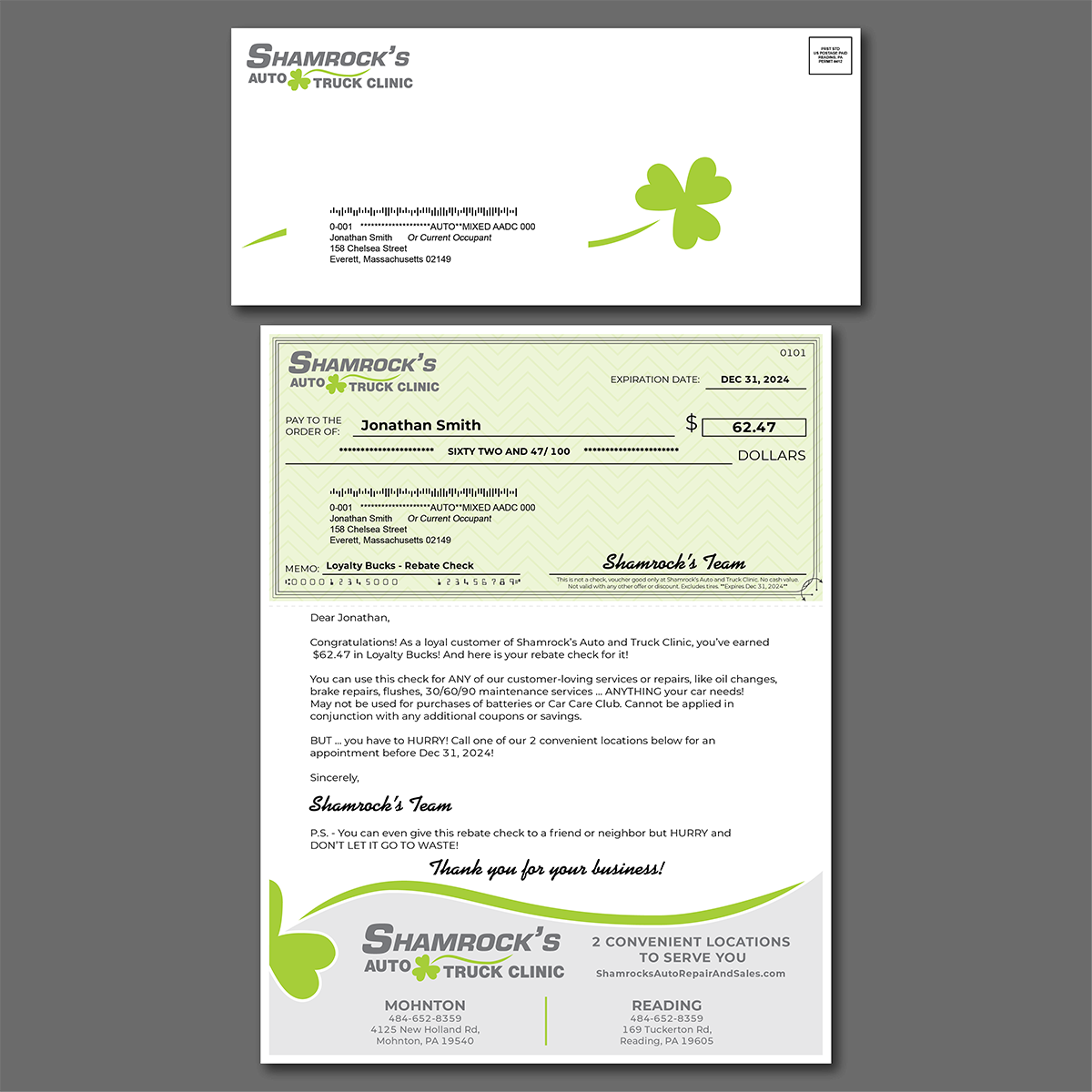 Automotive DIrect Mail Letter