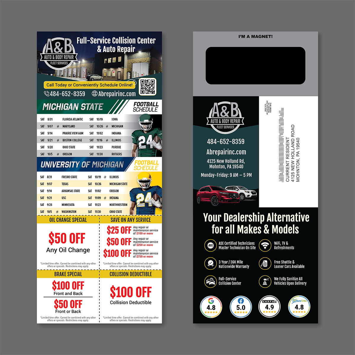 Automotive Magnet Mailer Example