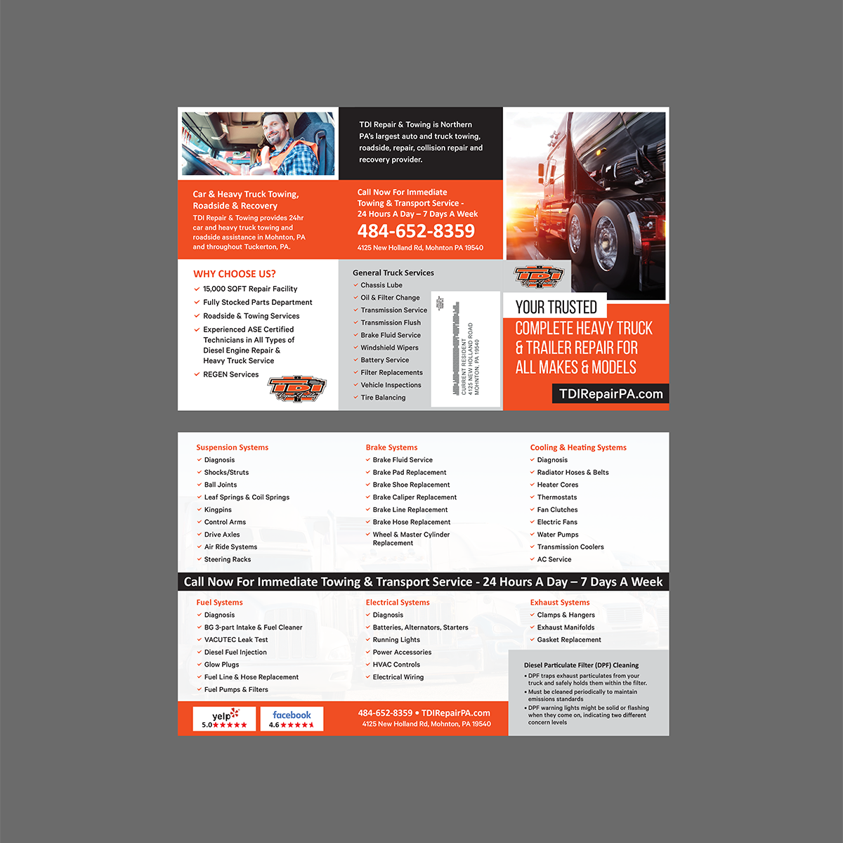 Specialty Automotive Shop Brochure