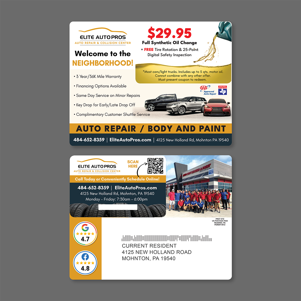 Automotive New Mover Mailer - Plastic