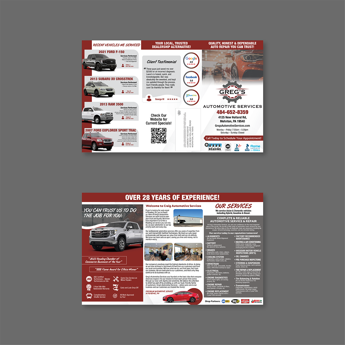 Standard Automotive Brochure Example