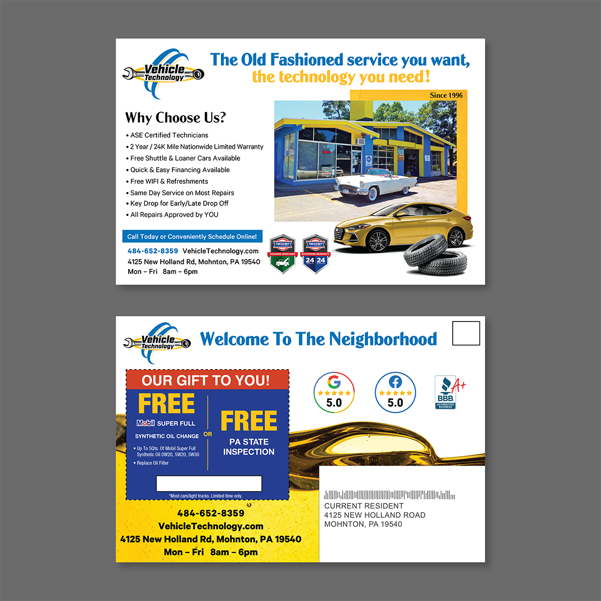 Automotive Paper New Mover Mailer